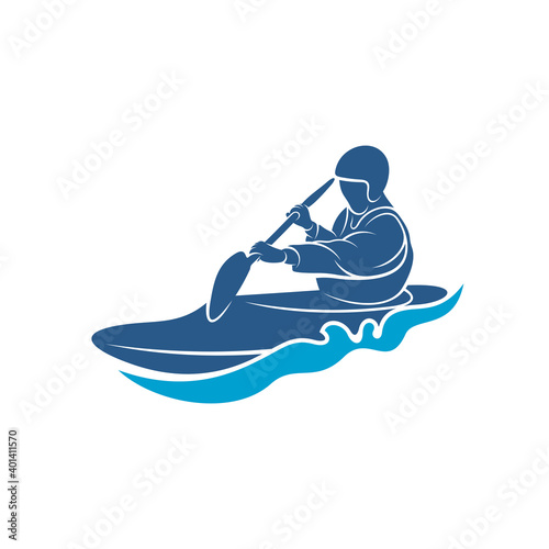 Rafting design vector illustration, Creative Rafting logo design concepts template, icon symbol