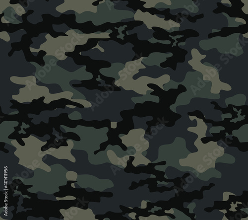 
Camouflage seamless vector pattern for printing clothing, fabric. Vector background.