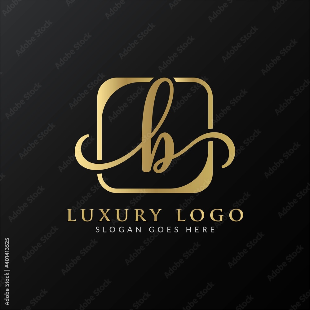 Initial B letter Logo Design vector Template. Abstract Luxury Letter B Logo Design Initial B letter Logo Design vector Template. Abstract Luxury Letter B Logo Design