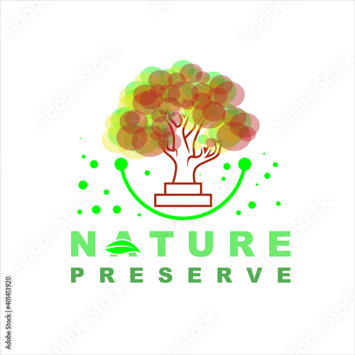 Nature Preserve Logo Design Vector