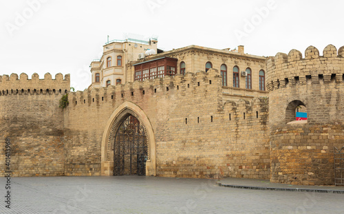 Entrance to the fortress city in the center photo