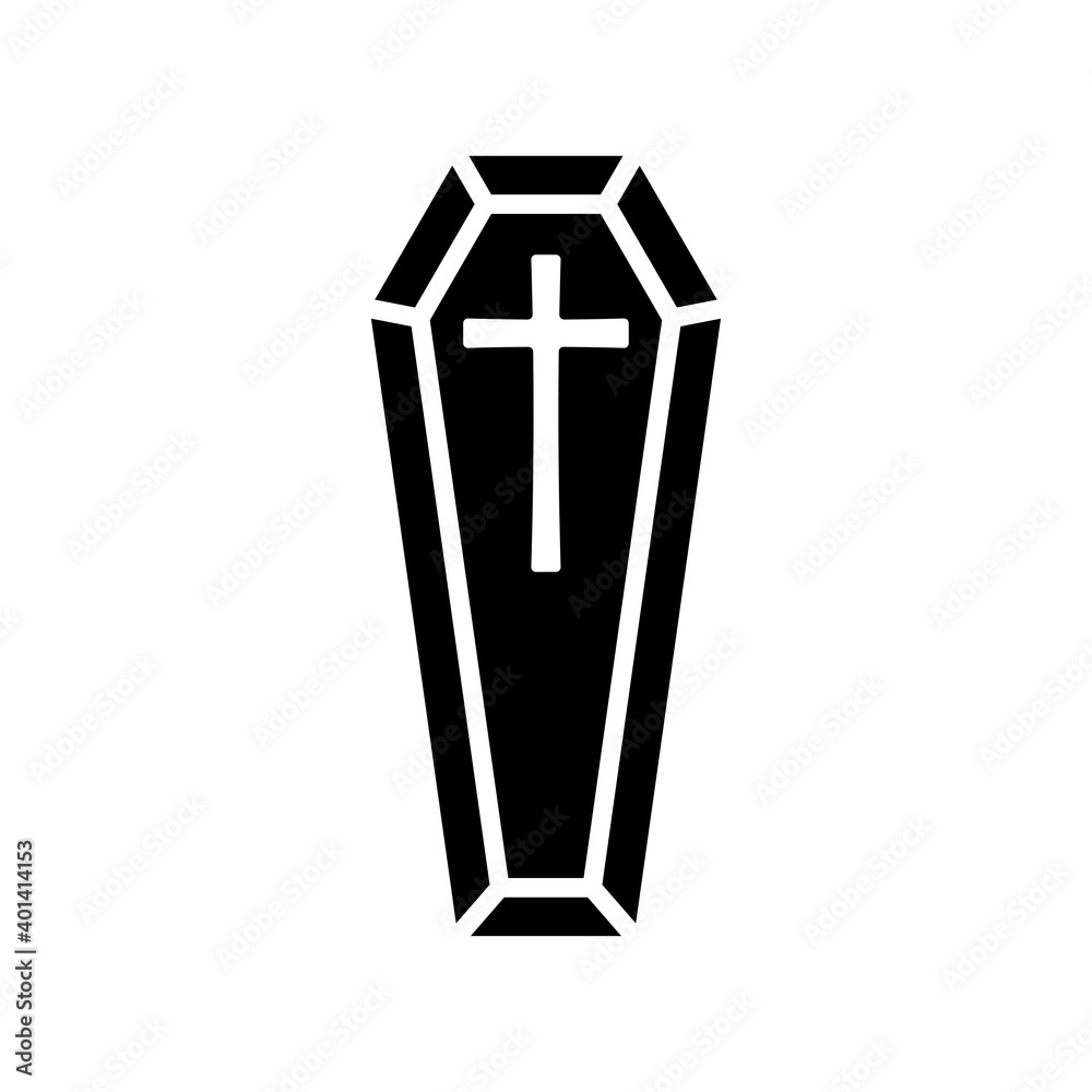 coffin icon vector illustration design coffin icon vector illustration design