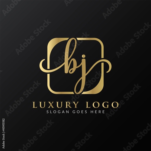 Initial BJ Letter Logo Creative Modern Typography Vector Template. Creative Luxury Letter BJ Logo Vector.