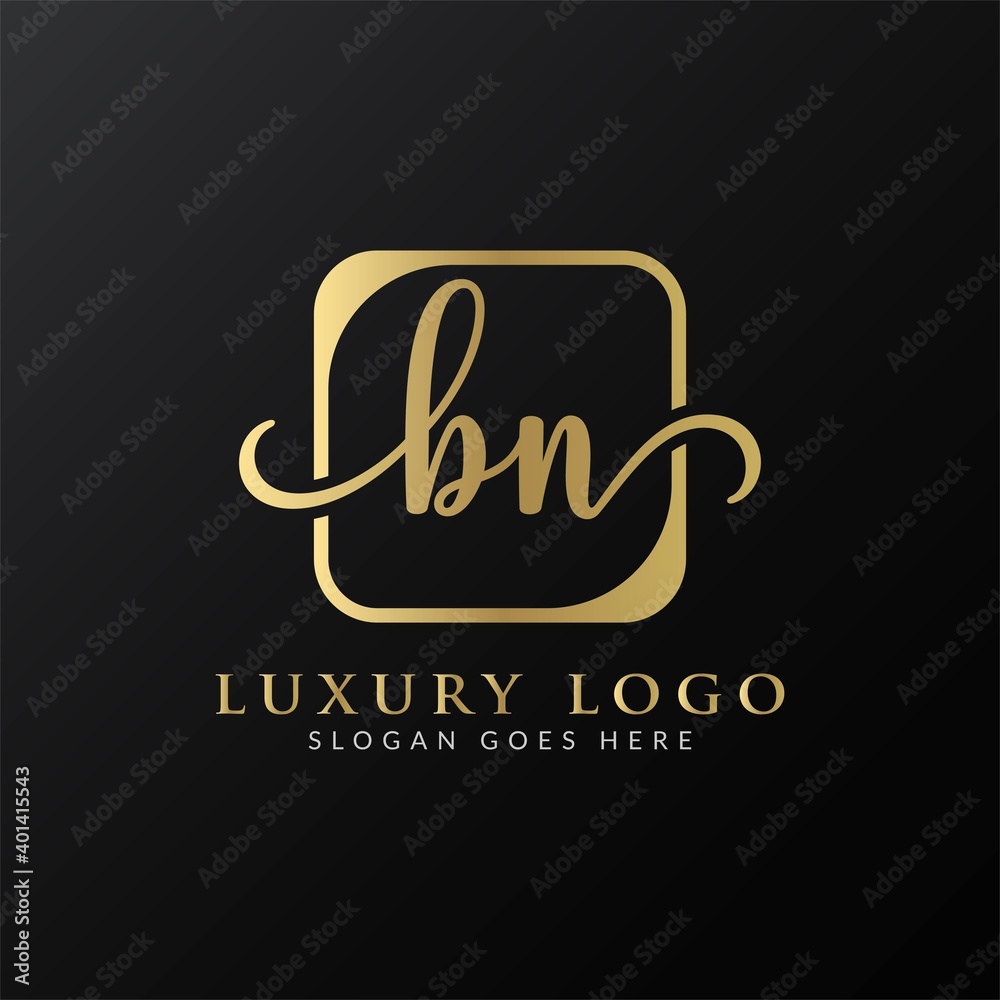 Initial BN Letter Logo Creative Modern Typography Vector Template. Creative Luxury Letter BN Logo Vector. Initial BN Letter Logo Creative Modern Typography Vector Template. Creative Luxury Letter BN Logo Vector.