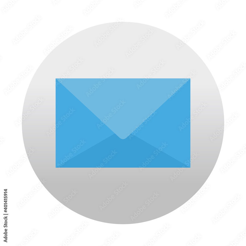 message app inside a bubble with one envelope message app inside a bubble with one envelope