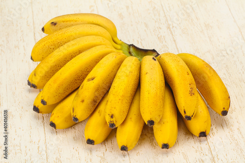 Ripe sweet Mini banana heap