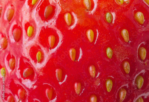Fresh Strawberry texture close up background