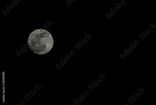 Full Moon In The Night Sky
