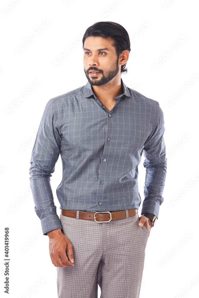 Young man wearing a formal dress on white background. Young man wearing a formal dress on white background.