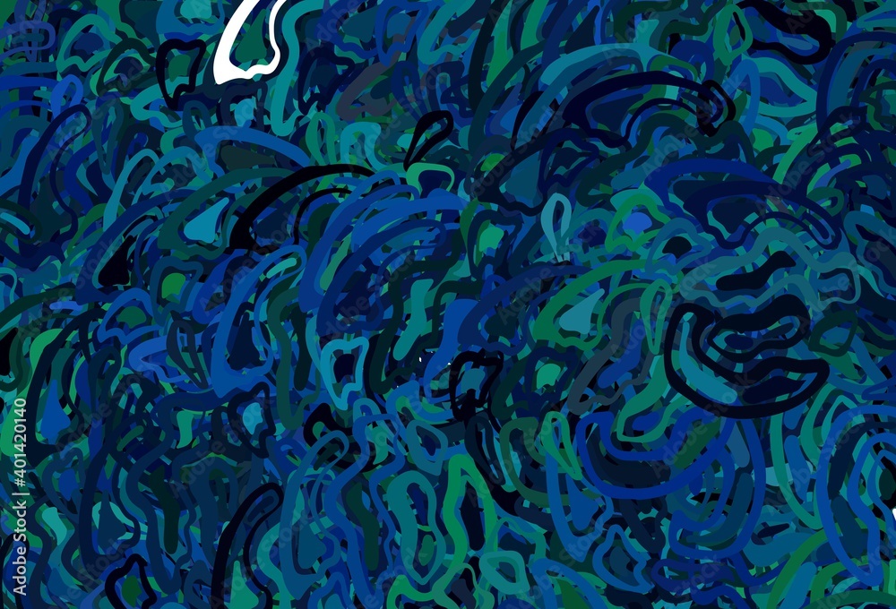 Dark Blue, Green vector template with wry lines. Dark Blue, Green vector template with wry lines.