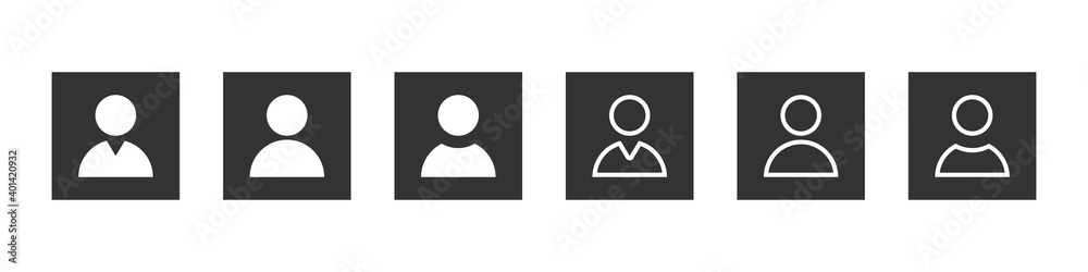Users and Avatars Vector Icons. Avatar profile icon set. Vector illustration Users and Avatars Vector Icons. Avatar profile icon set. Vector illustration