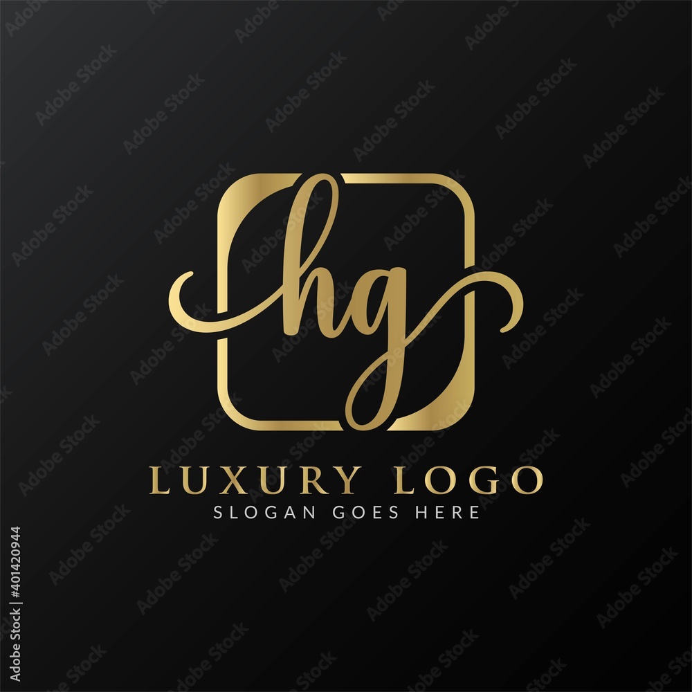 HG Logo Design Vector Template. Initial Luxury Letter HG Vector Illustration
HG Logo Design Vector Template. Initial Luxury Letter HG Vector Illustration