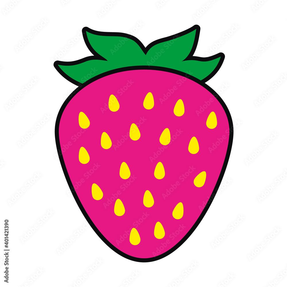 strawberry fruit icon, colorful design strawberry fruit icon, colorful design