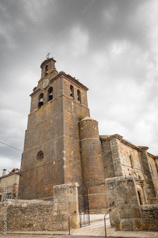 Church of Saint John the Baptist in Abejar town, province of Soria, Castile and Leon, Spain