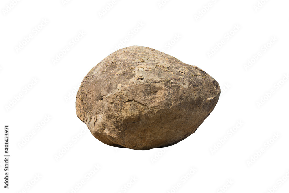 big granite rock stone, isolated on white background big granite rock stone, isolated on white background