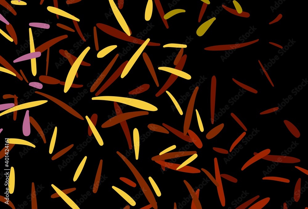 Dark Multicolor vector template with repeated sticks.