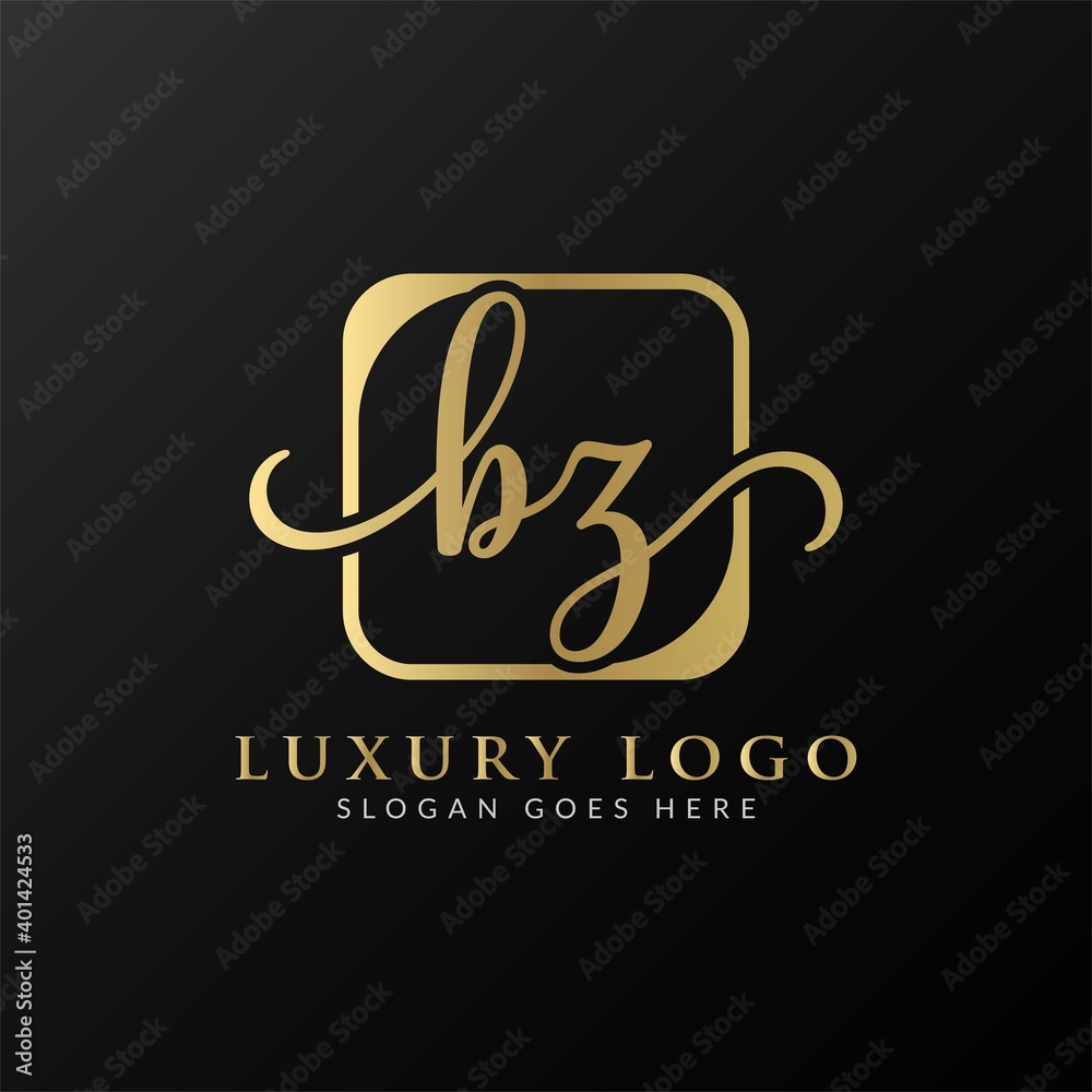 Initial BZ Letter Logo Creative Modern Typography Vector Template. Creative Luxury Letter BZ Logo Vector. Initial BZ Letter Logo Creative Modern Typography Vector Template. Creative Luxury Letter BZ Logo Vector.