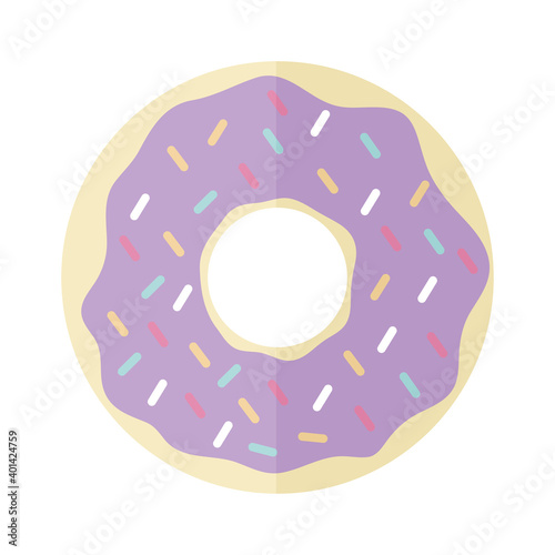 donut with a purple color
