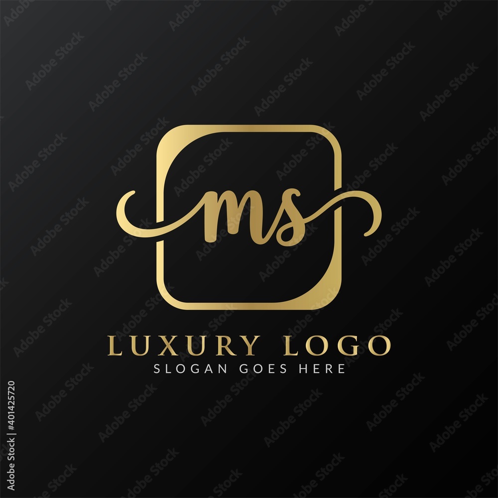 Initial MS letter Logo Design vector Template. Luxury Letter MS logo Design Initial MS letter Logo Design vector Template. Luxury Letter MS logo Design