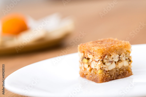 Oriental sweets on a white background