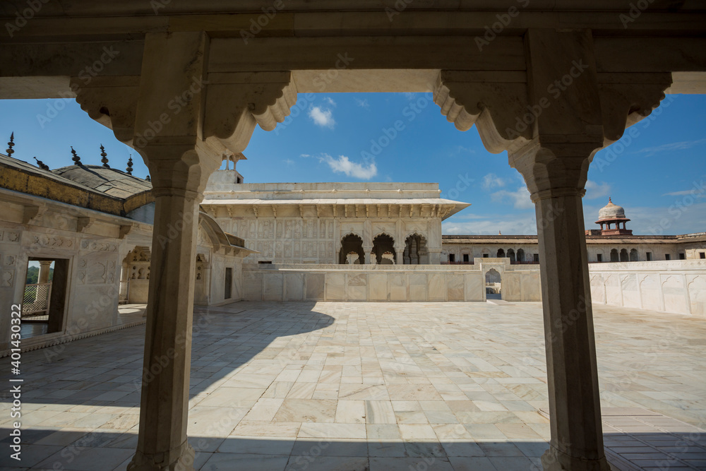 Architecture of Agra fort, Uttar Pradesh,India