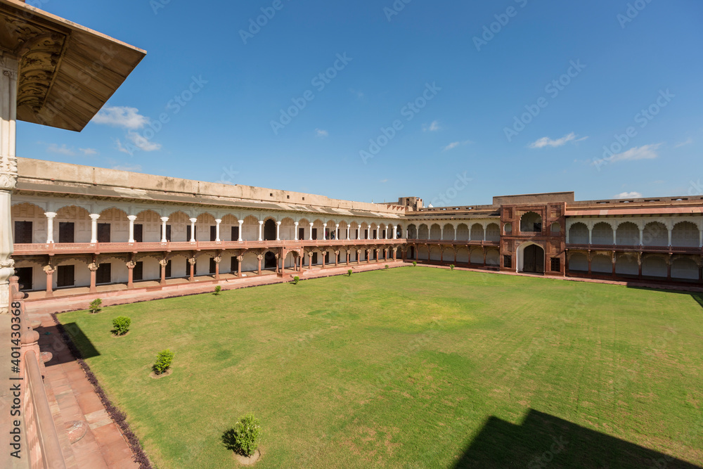 Fototapeta premium Architecture of Agra fort, Uttar Pradesh,India
