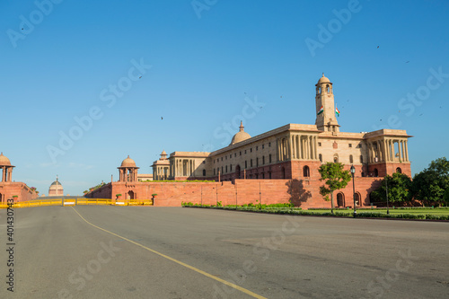 Photography Government buildings at the end of the Raj Path - The King's Way
