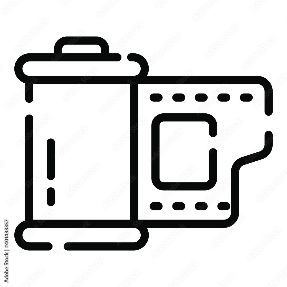 film roll line concept icon film roll line concept icon