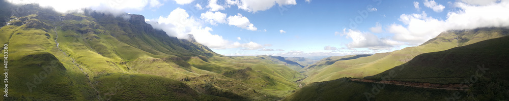 The Drakensberg Mountain Range panorama