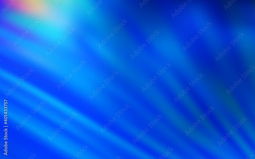 Light BLUE vector layout with flat lines. Shining colored illustration with sharp stripes. Smart design for your business advert.