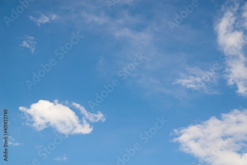 clear daytime blue sky with white clouds