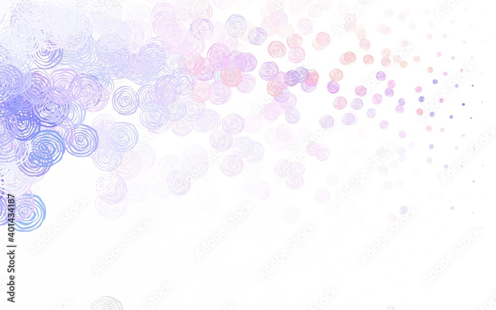 Light Blue, Red vector abstract background with roses.
