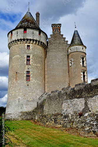 Cere la Ronde, France - july 15 2020 : medieval castle of Montpoupon photo