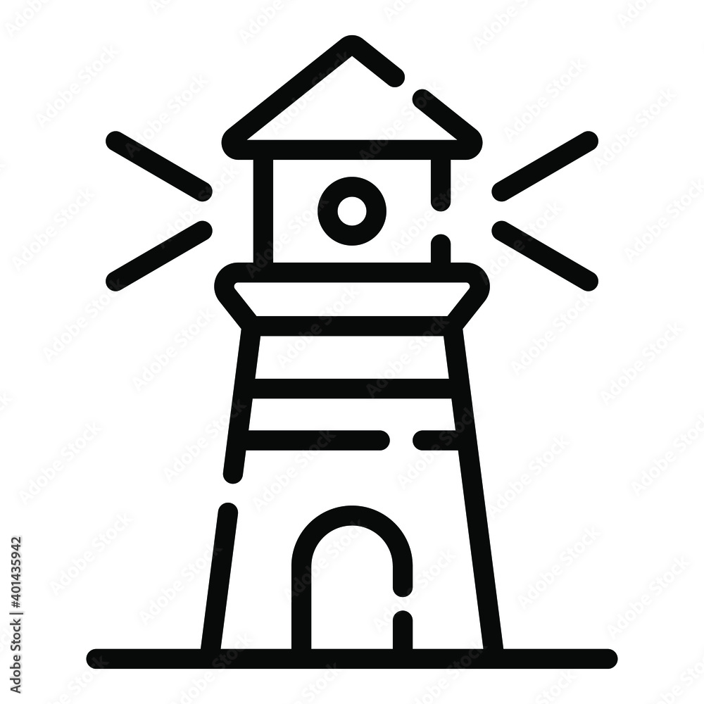light house line concept icon light house line concept icon