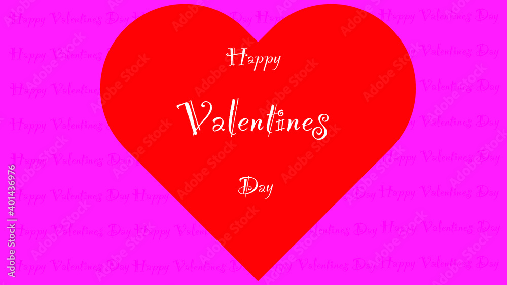 Valentines day in a heart Valentines day in a heart