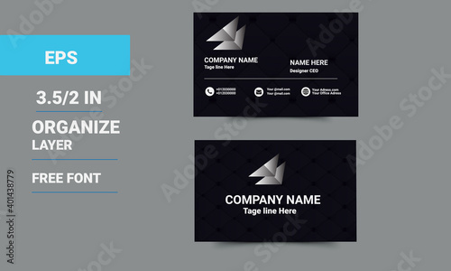  creative business card template. Portrait and landscape orientation. Horizontal and vertical layout. Vector illustration 