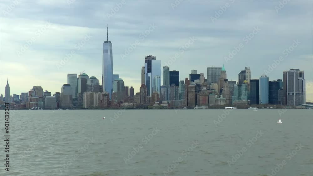 Departing Manhattan for the Statue of Liberty tour in New York City, United States. Departing Manhattan for the Statue of Liberty tour in New York City, United States.