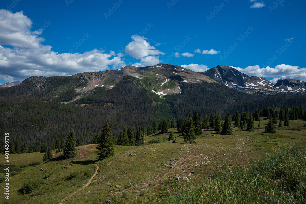 Rocky Mountain Landscape in the summer