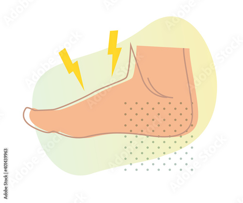 Pain in feet - Arthritis - Icon