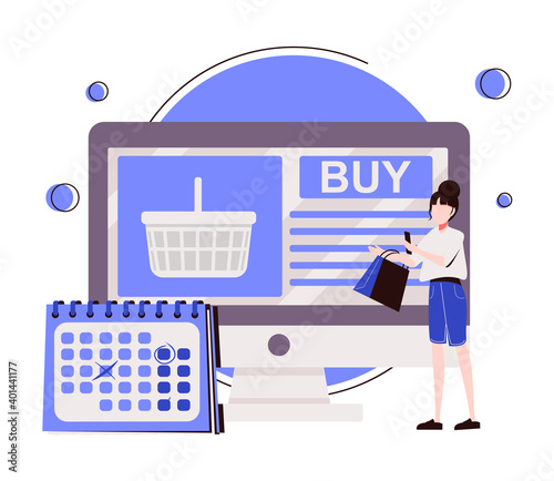 Order processing abstract concept vector illustration. Inventory management, warehouse processing software, online booking process, customer service, order handling center abstract metaphor.