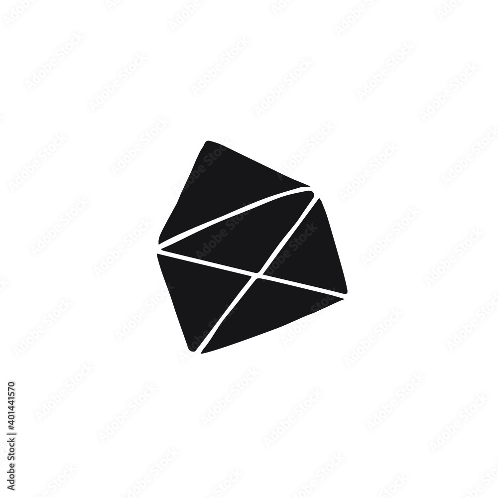 Vector black hand drawn doodle sketch opened letter envelope isolated on white background Vector black hand drawn doodle sketch opened letter envelope isolated on white background