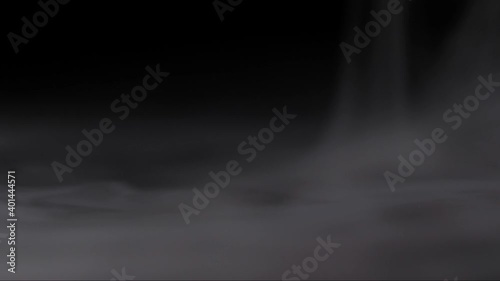 Abstract white smoke in slow motion. Smoke, Cloud of cold fog in light spot background. Light, white, fog, cloud, 4k, ice smoke cloud. Floating fog. PNG + Alpha , Green screen backround. Chroma key.