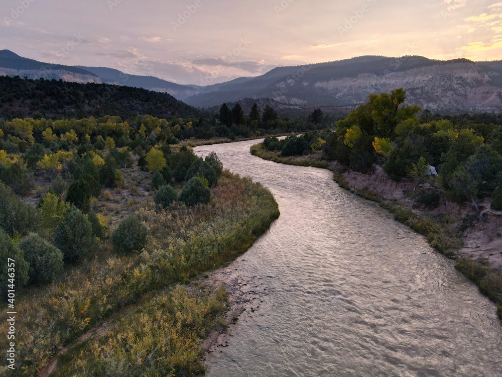Rio Chama River Valley in New Mexico