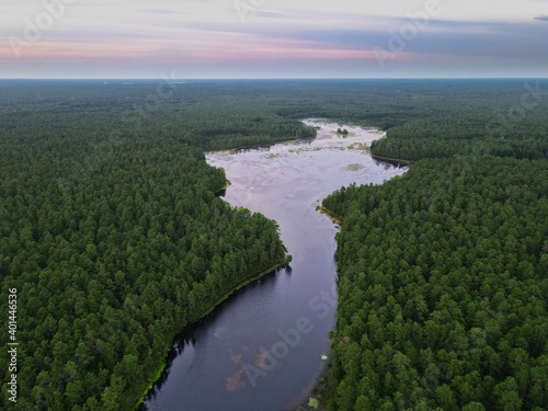 Aerial Photograph of the New Jersey Pine Barrens and Mullica River