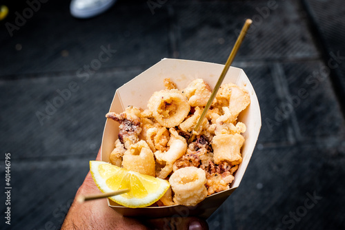 fried fish cone