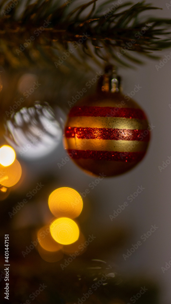Fototapeta premium christmas tree decorations