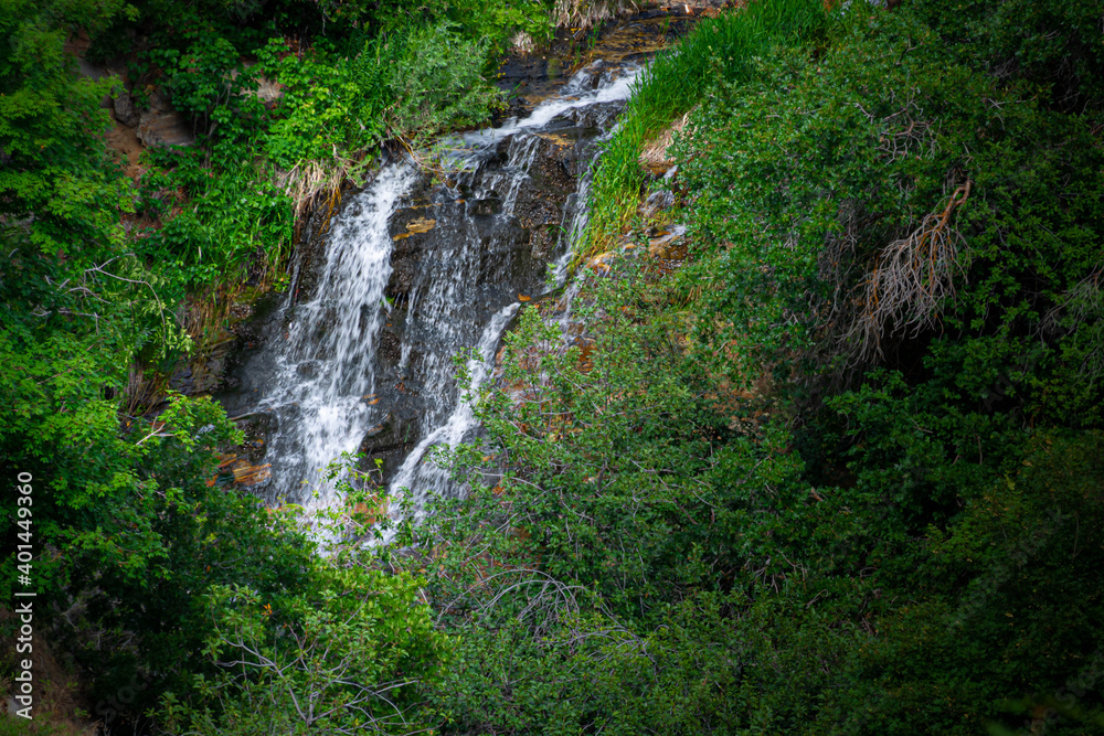Water cascading over the Rocks Water cascading over the Rocks