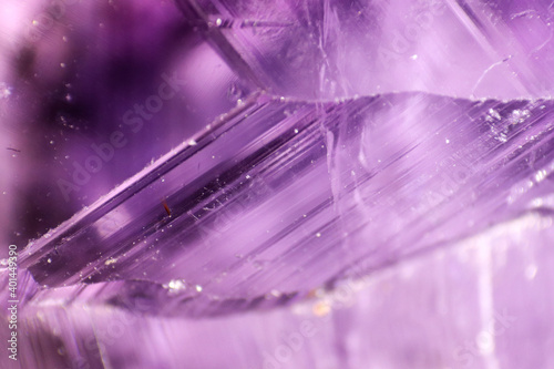 Close up of Amethyst Quartz crystal purple . High quality photo