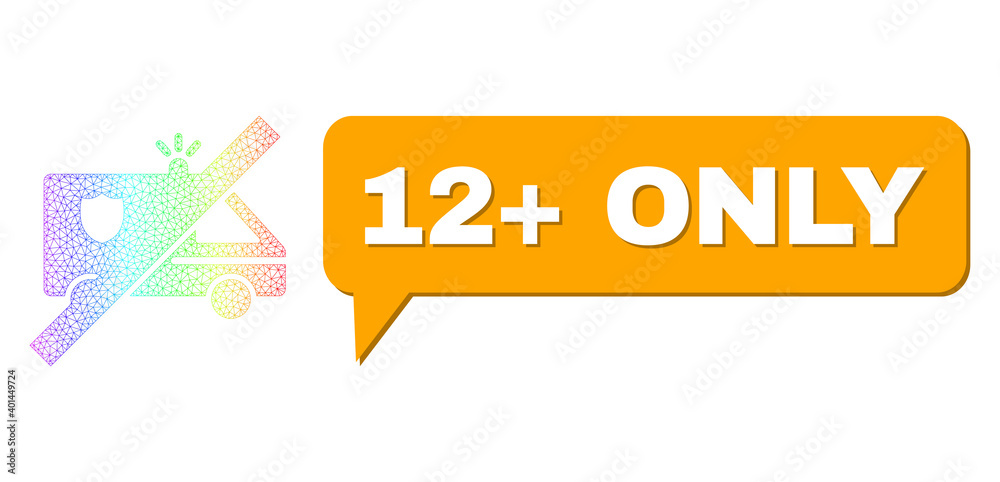 12+ Only and no police car vector. Spectral colored network no police car, and speech 12+ Only bubble message. Chat colored 12+ Only bubble has shadow. 12+ Only and no police car vector. Spectral colored network no police car, and speech 12+ Only bubble message. Chat colored 12+ Only bubble has shadow.