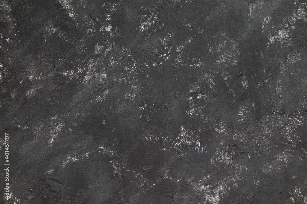 Fototapeta premium Abstract black-white background texture. A gray plaster texture. Cement background